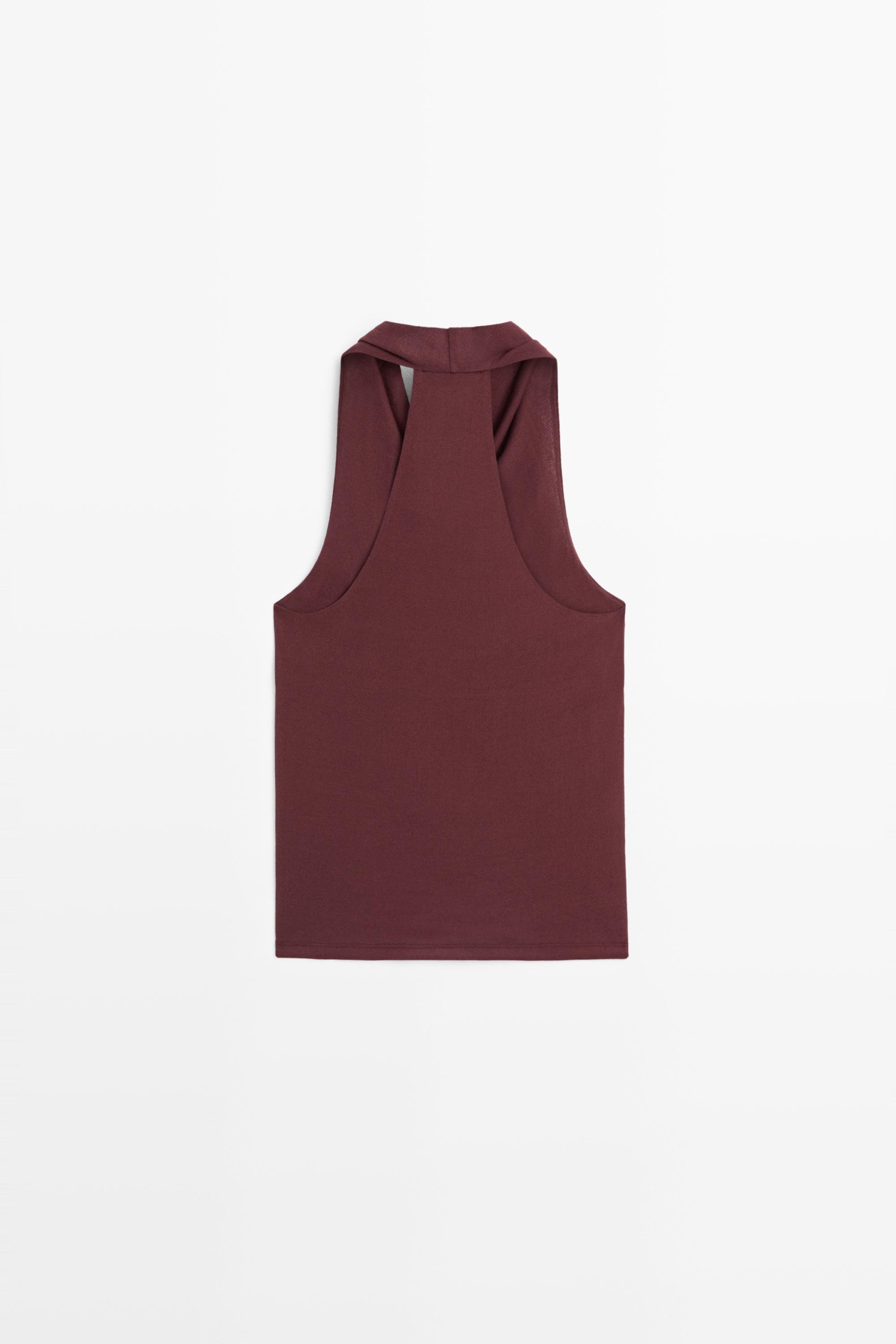 Top drapé 100 % coton